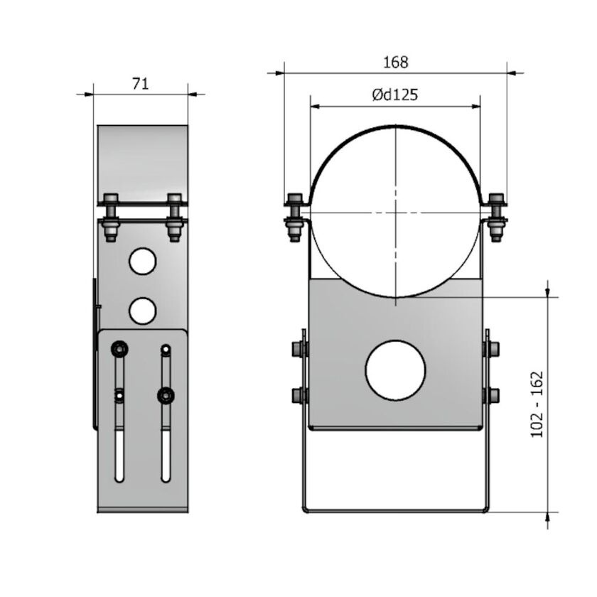 KANALSTÖD 125 MM HEAT