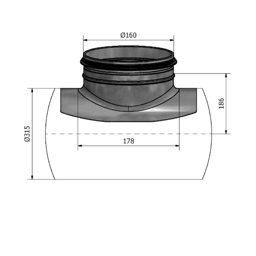 PÅSTICK HPS FZ 315-160 MM