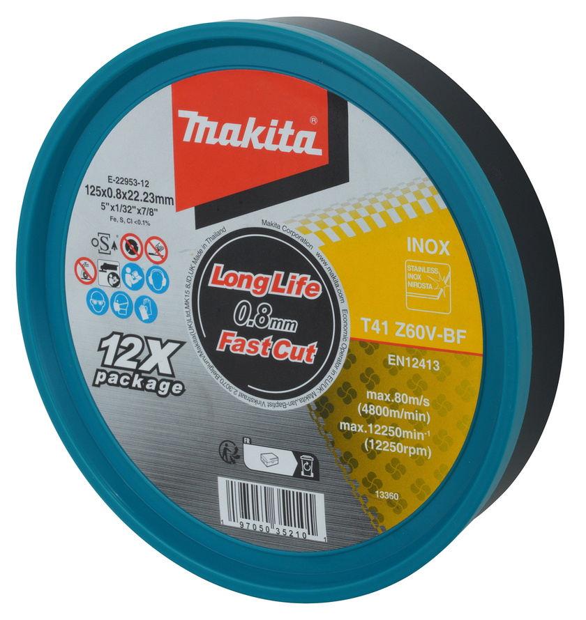 KAPSKIVA RF/METALL MAKITA 125X22,23X0,8 MM