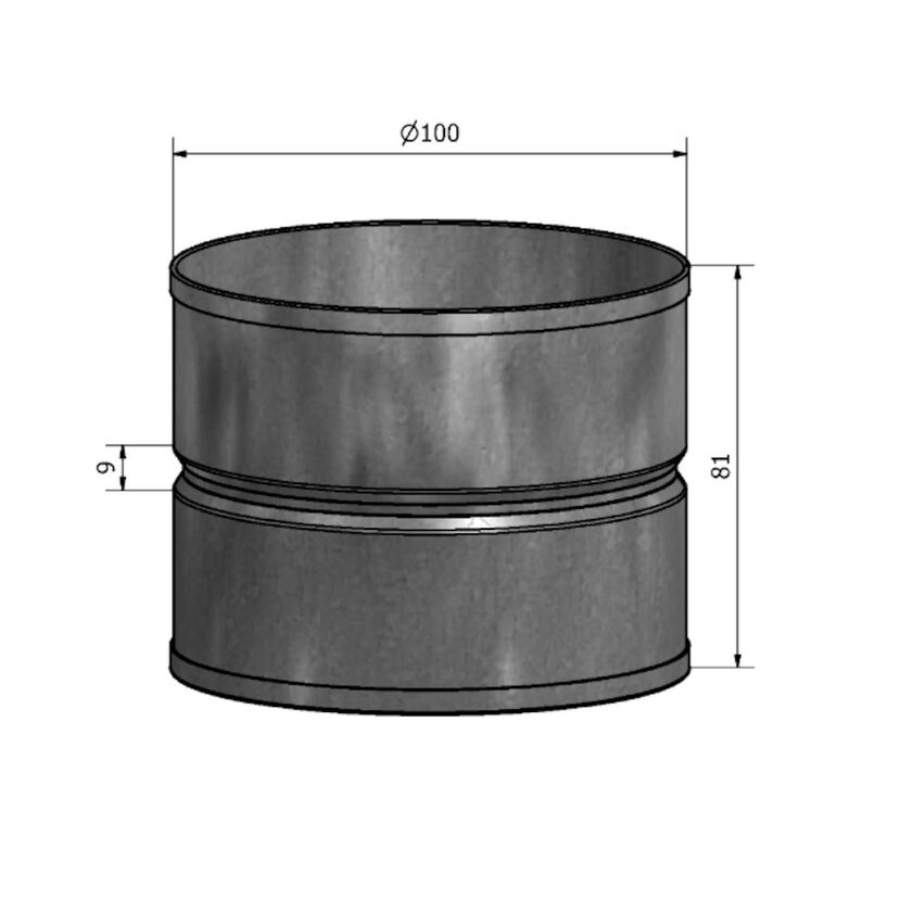 MUFF HM SF 1.4404 100 MM