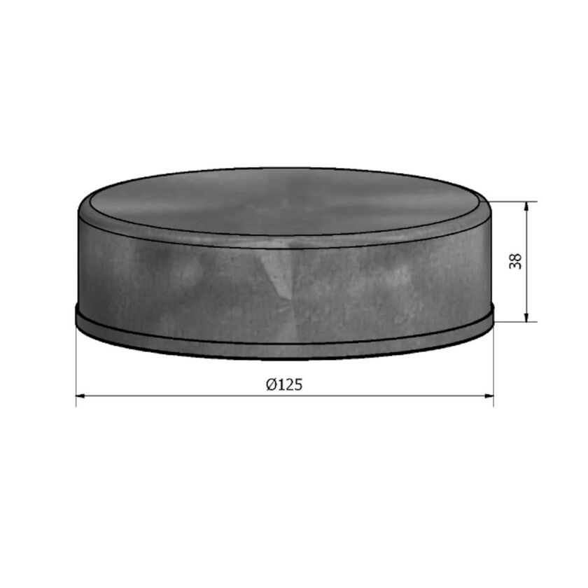 BOTTEN MUFF HÄLM FZ OISOLERAT 125 MM