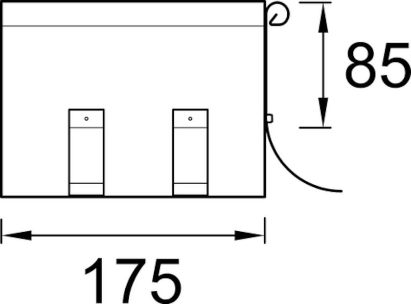 ÖVERSPOLNINGSSKYDD INNER PLANNJA ALUMINIUM SVART 01 125 MM
