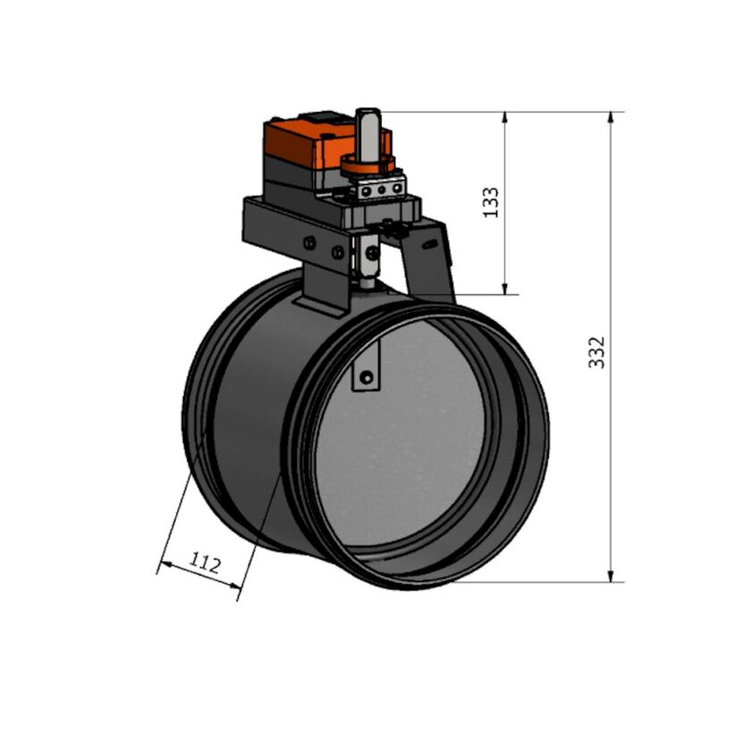 MOTORSPJÄLL HISCEB KLASS 3 LM 230 A-F 200 MM