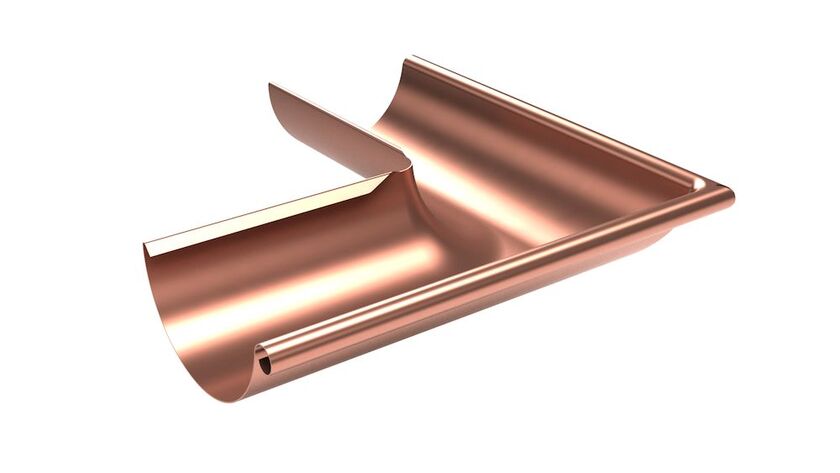 RÄNNVINKEL YTTER 90° PLANNJA KOPPAR 150 MM
