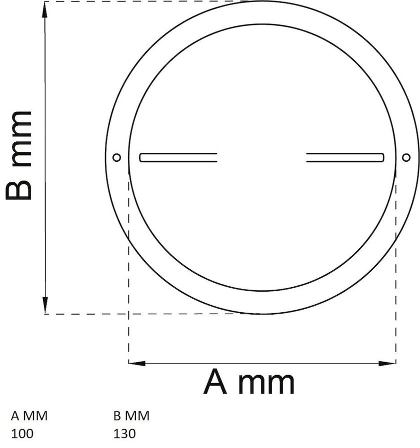 TALLRIKSVENTIL ALU 100 MM