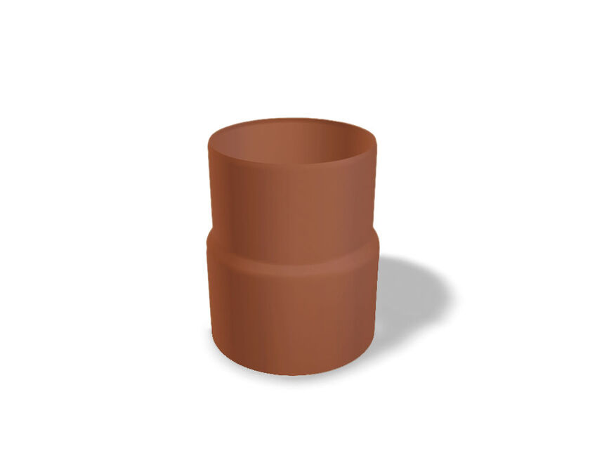 RÖRANSLUTNING MUFF PREFA TEGELRÖD 80 MM