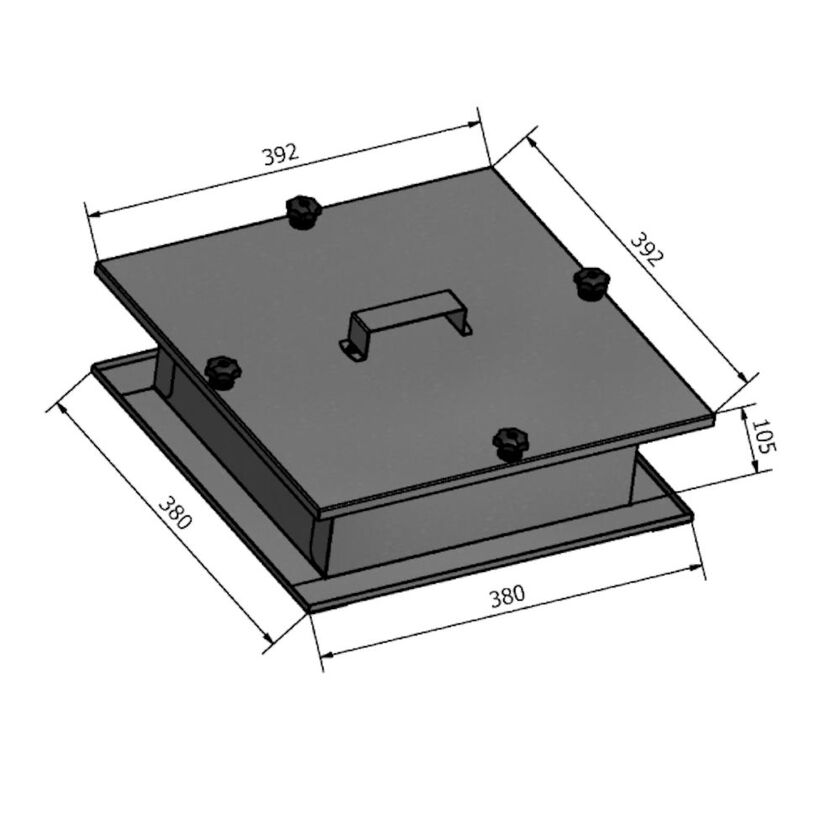 RENSLUCKA HRIL 100 MM ISOLERING 300X300 MM