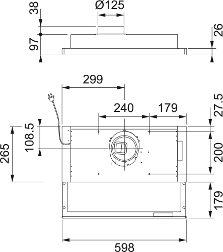 SPISKÅPA 394-12 UTDRAGBAR VIT 60 CM