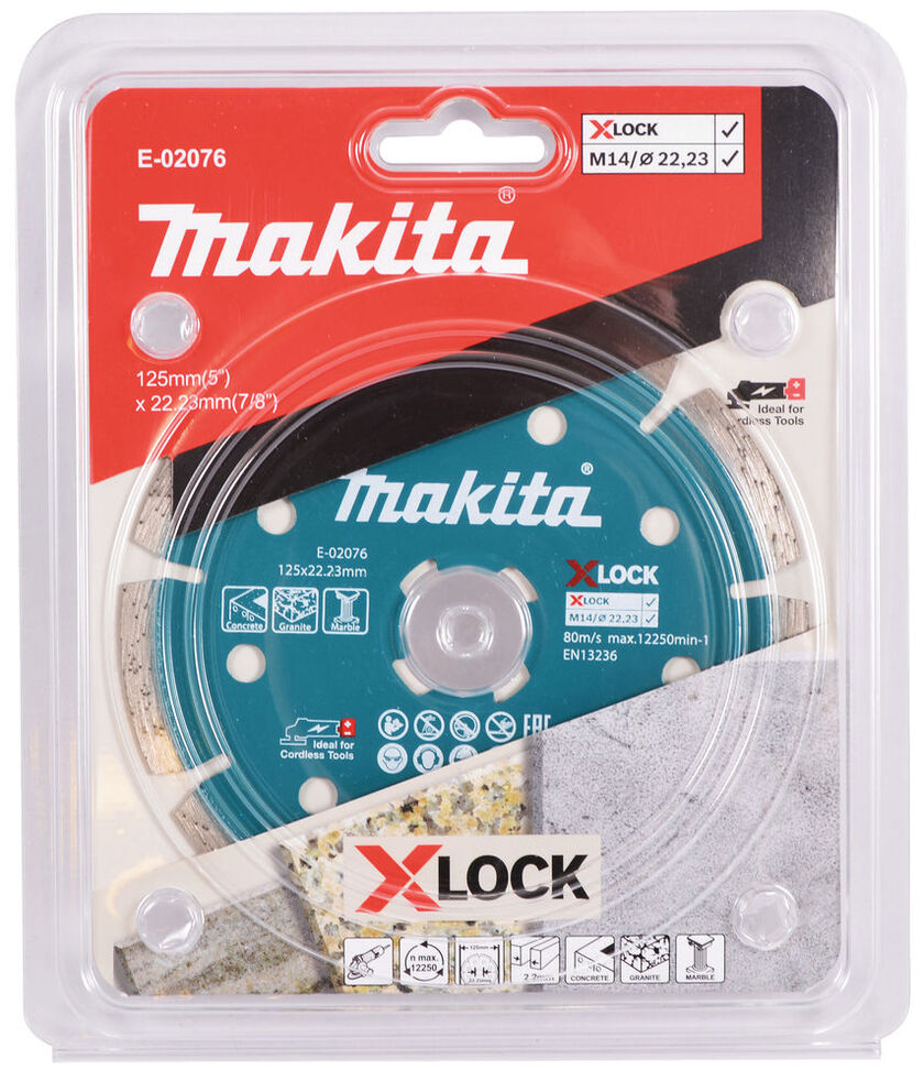 DIAMANTKAPSKIVA X-LOCK STEN MAKITA 125X22,23X7 MM