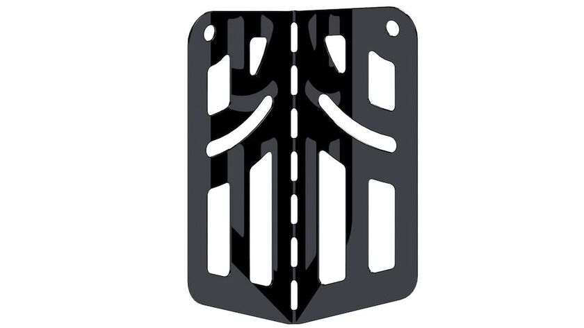 RÄNNDALSPLÅT CWL SVART 180 MM