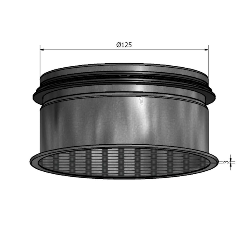 TRÅDNÄTSGALLER HNG NIPPEL FZ 125 MM