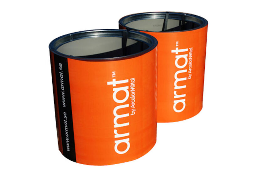 PLÅT RULLE AMM ARMAT MÖRKRÖD MATT FOLIE 670X0,6 MM