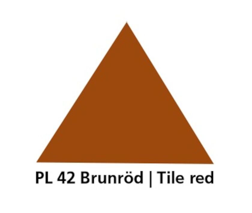 HÄNGRÄNNA PLANNJA BRUNRÖD 42 125 4000 MM