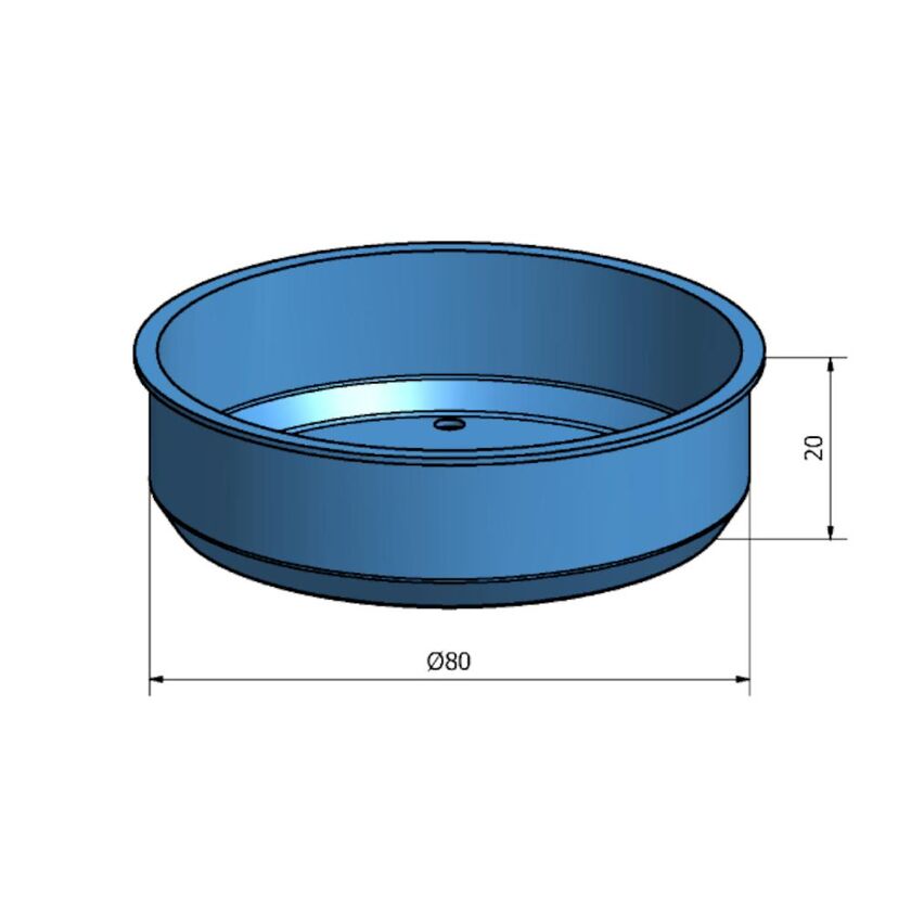 TÄCKLOCK PLAST 80 MM