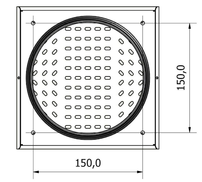 VÄGGDON HVDO INTERIOR VIT 160 MM