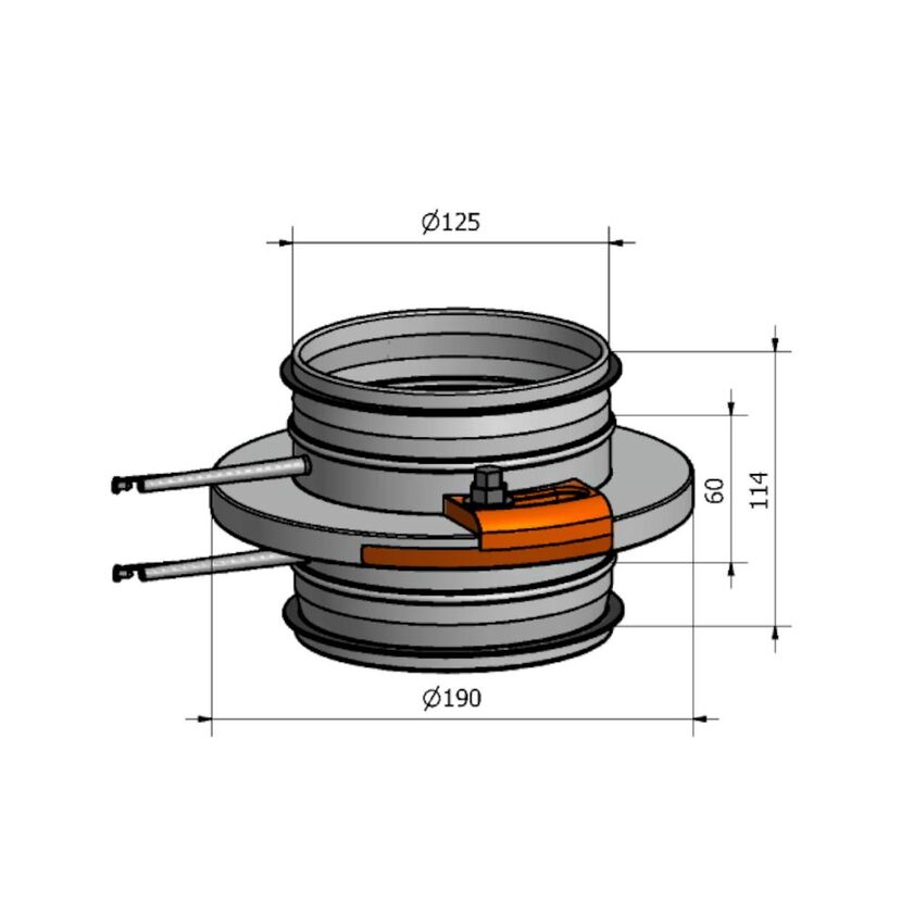 IRISSPJÄLL HRSI VIT 125 MM