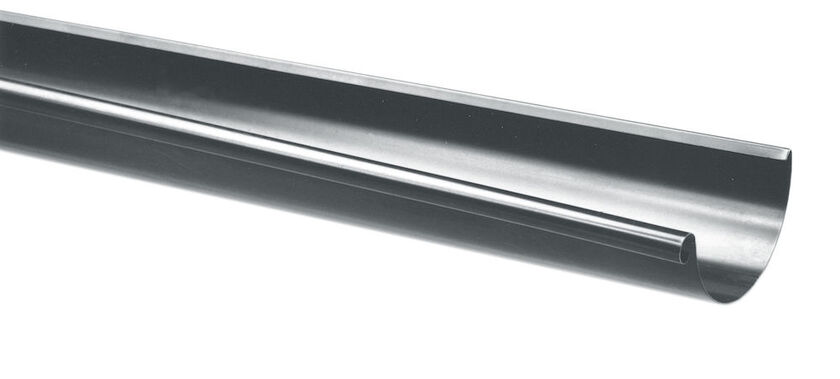 HÄNGRÄNNA PLANNJA ALUMINIUM MÖRKGRÅ 20 150 MM 6 M