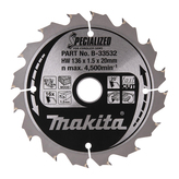 SÅGKLINGA HM 16TPI TRÄ MAKITA 136X20 MM