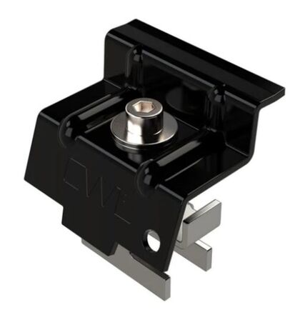 ÄNDKLÄMMA SOLPANELSKENA CWL SVART