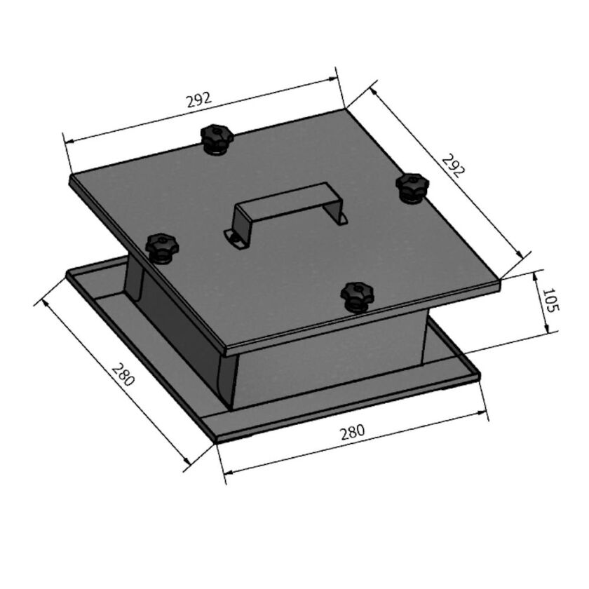 RENSLUCKA HRIL 100 MM ISOLERING 200X200 MM
