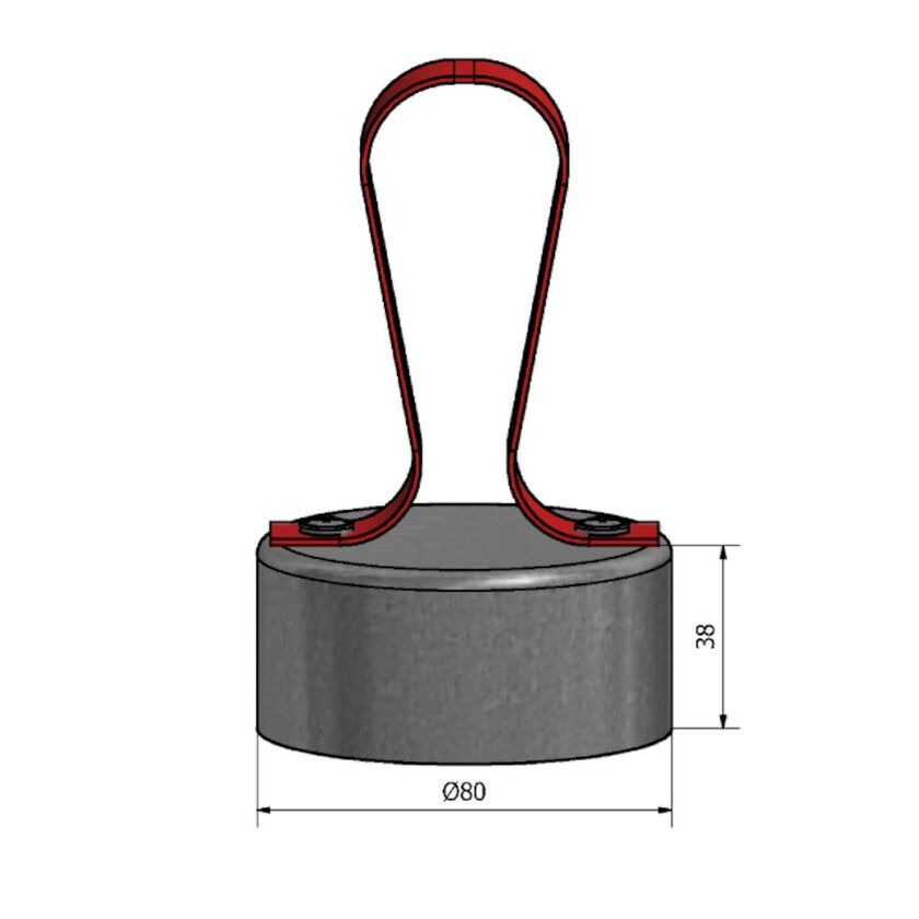 RENSLOCK MUFF HÄLMH VIT OISOLERAT 80 MM