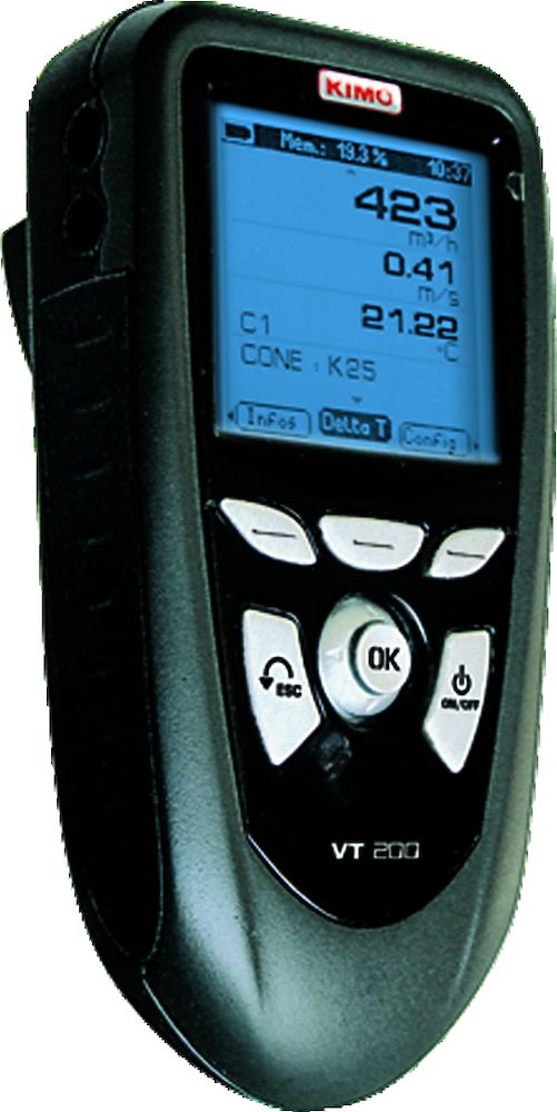 VARMTRÅDSANEMOMETER VT200 MED OVK VÄSKA KIMO