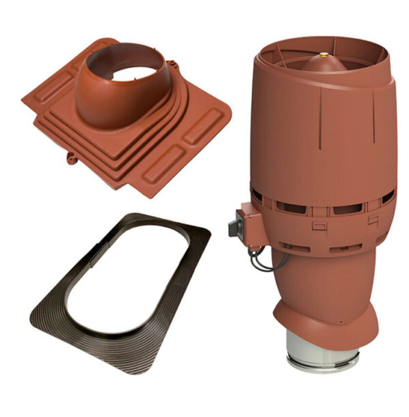 TAKFLÄKTSPAKET FLOW ECO T-RÖD PROFIL PLÅT 160 MM