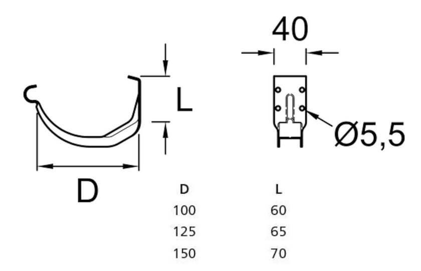 COMPACTKROK PLANNJA VIT 80 125 MM